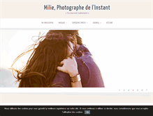 Tablet Screenshot of miliephotographedelinstant.com